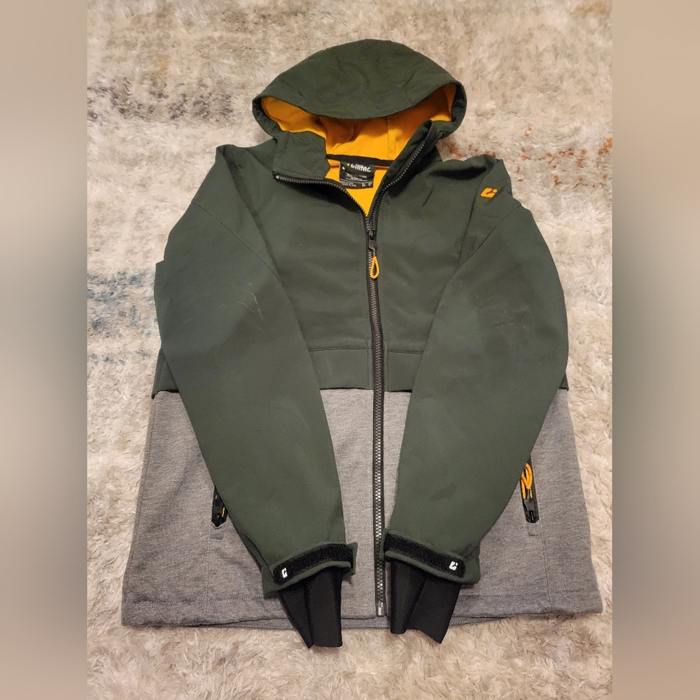 Killtec Yellow and Gray Hooded Jacket